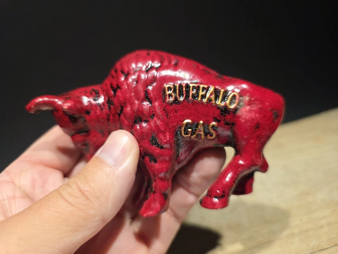 Buffalo Gasoline Cast iron Coin Bank - 2