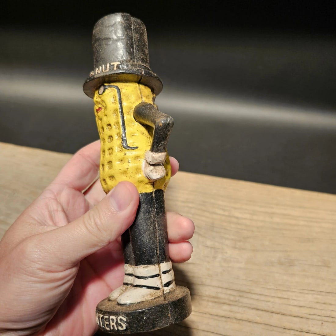 Cast iron Peanut Coin Bank - 7