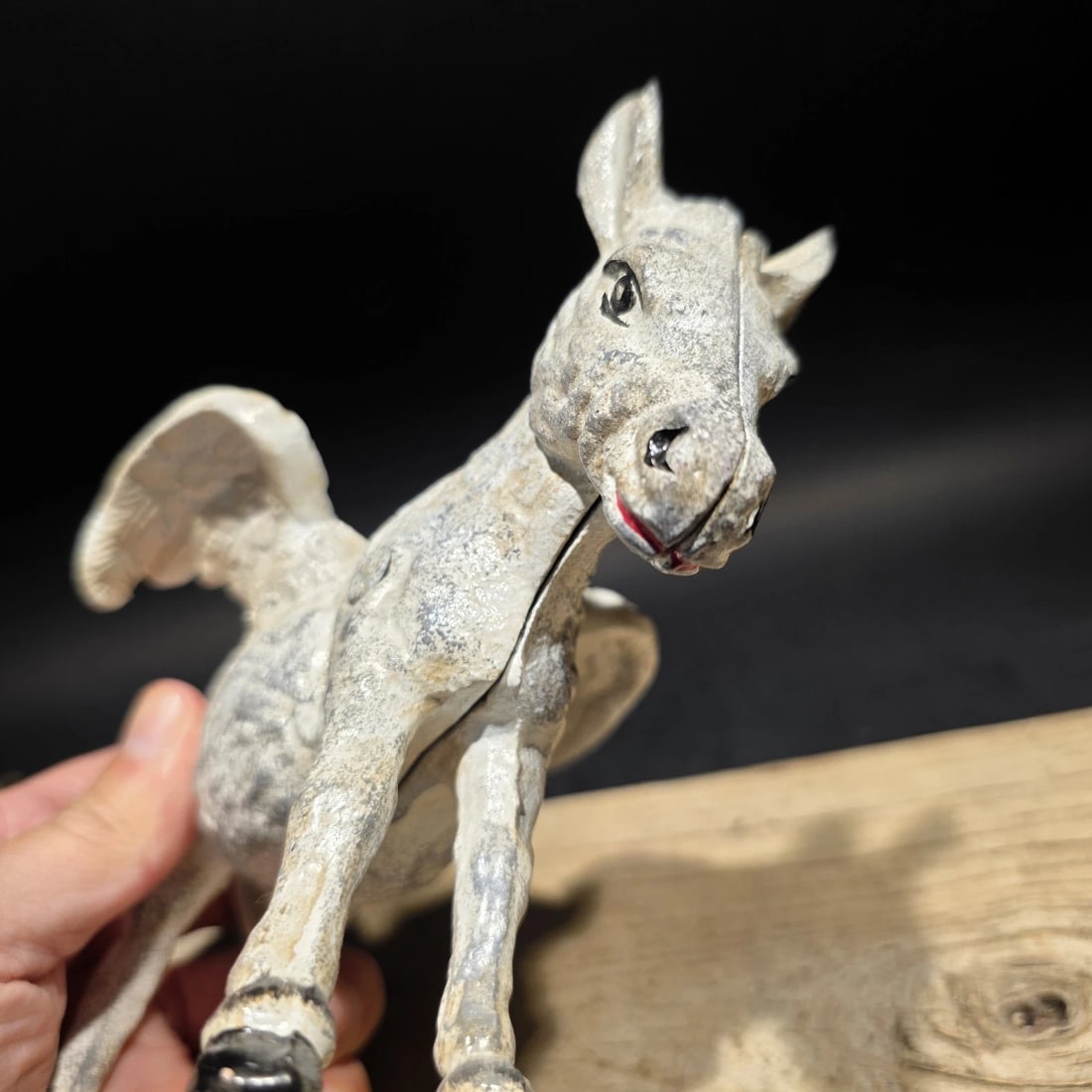Cast iron Flying Donkey Coin Bank - 7