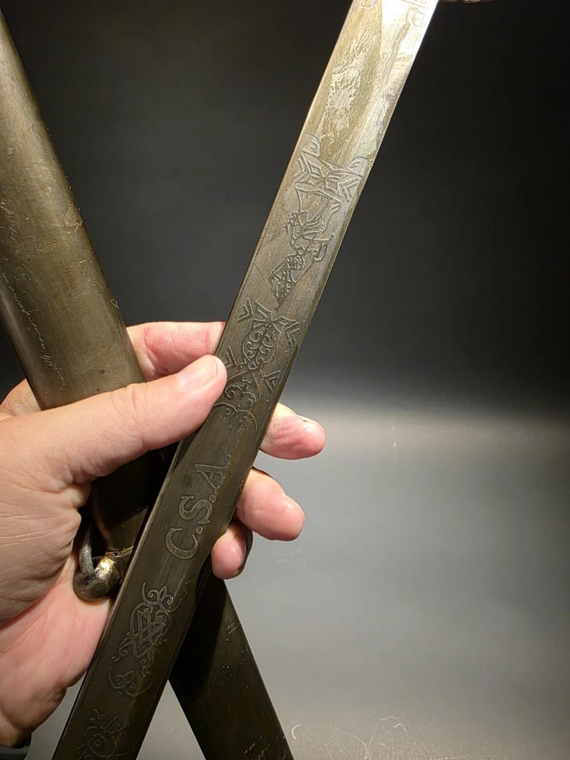 40" Antique-Style 1850 Confederate Civil War Sword - 7