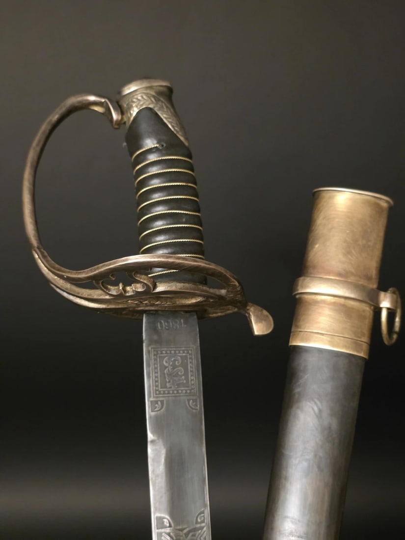 40" Antique-Style 1850 Confederate Civil War Sword - 7