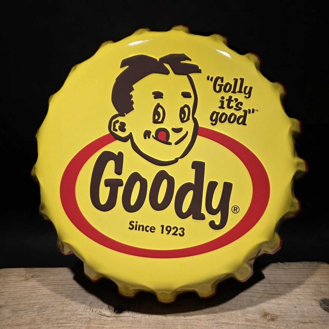 Goody Bottle Cap Sign Embossed Soda Advertising Wall Decor - 2