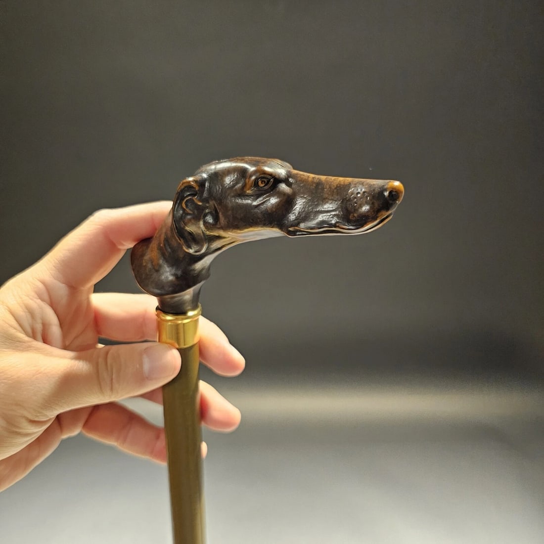 36" Greyhound Dog Walking Stick Cane - 5