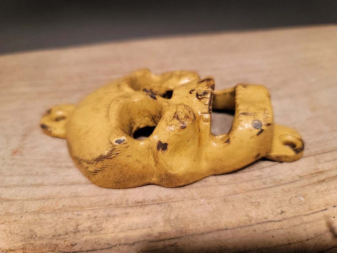 Cast iron folk art Skull Wall Bottle Opener - 9