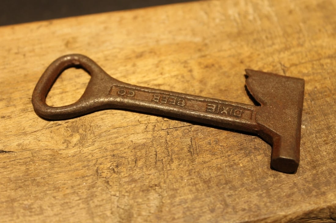 Cast iron Dixie Beer Bottle Opener Fireman Axe Hatchet - 7