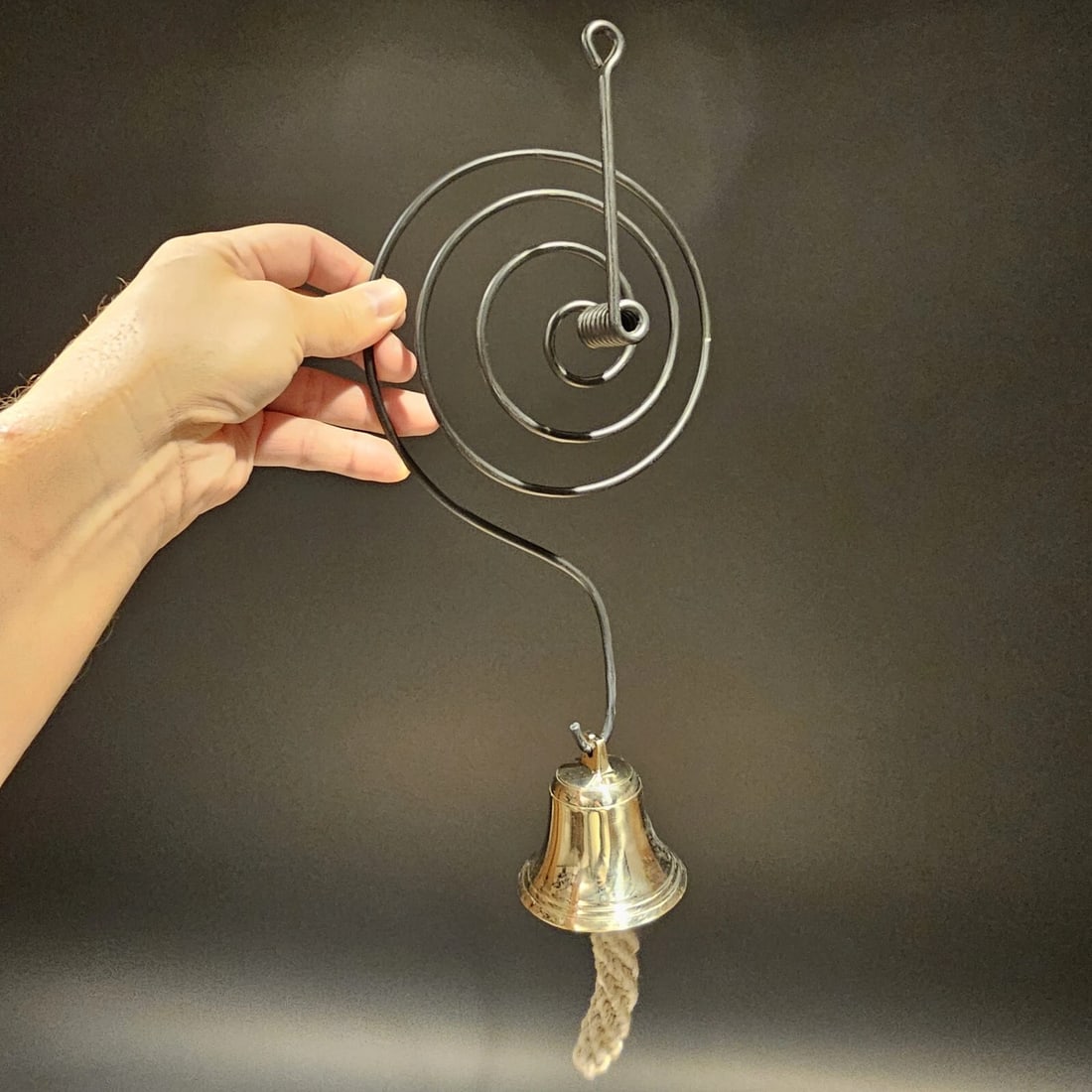 13" Spiral Shopkeepers Store Doorbell Bell - 7