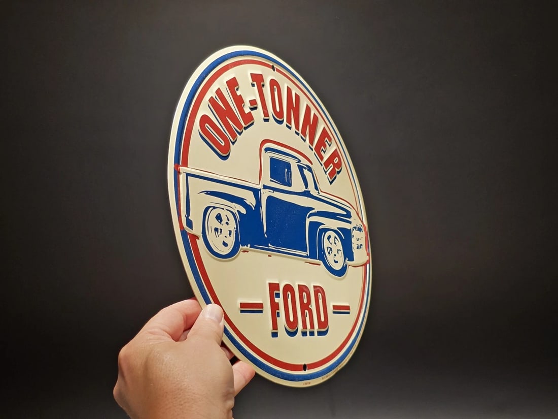 11 1/2" Round Metal Ford Sign - 3