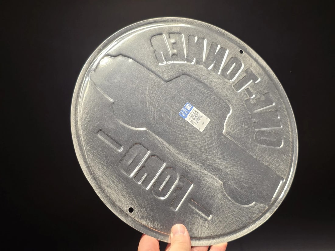 11 1/2" Round Metal Ford Sign - 5