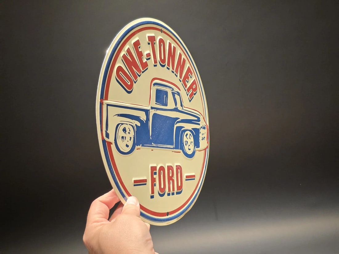 11 1/2" Round Metal Ford Sign - 7