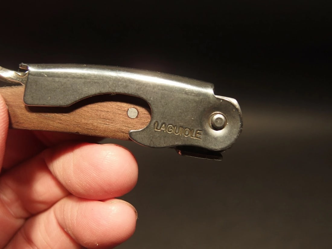 Laguiole Corkscrew with Walnut Wood Handles - 7