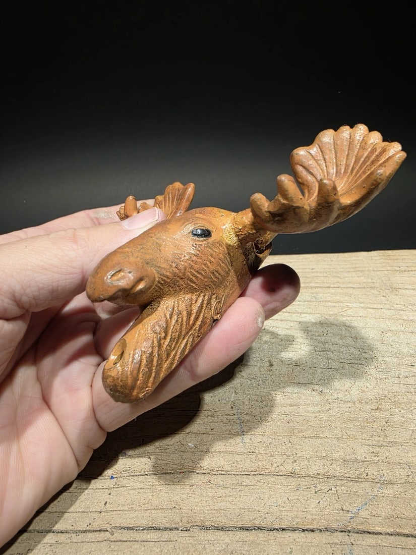 Cast iron Moose Head Bar Bottle Opener - 2
