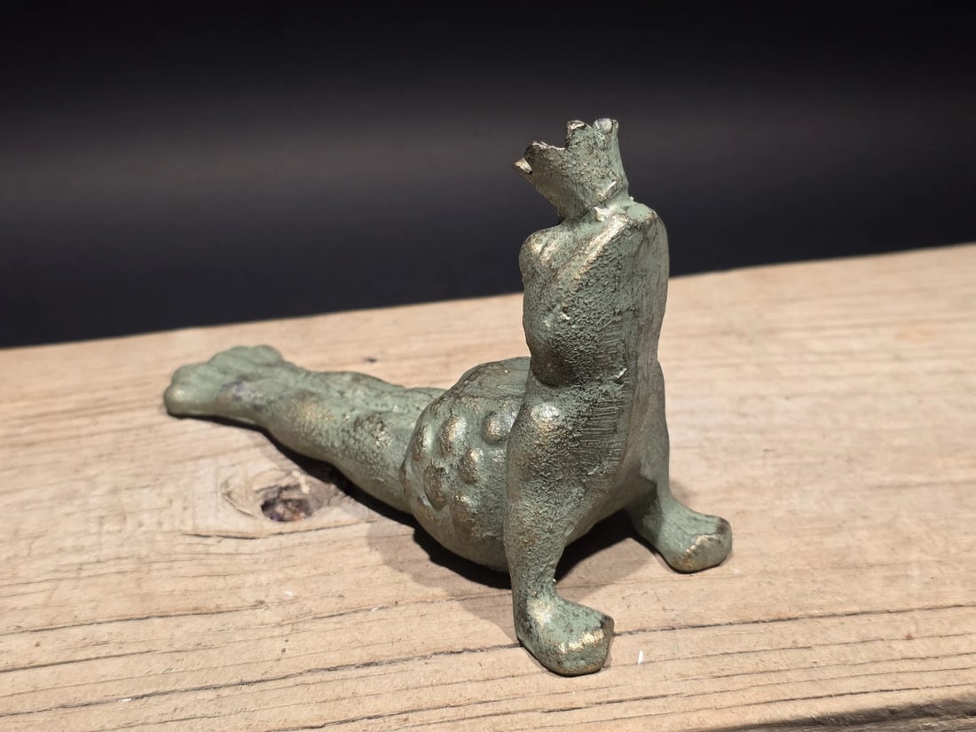 Cast iron Yoga Frog Door Stop or Garden Statue - 6