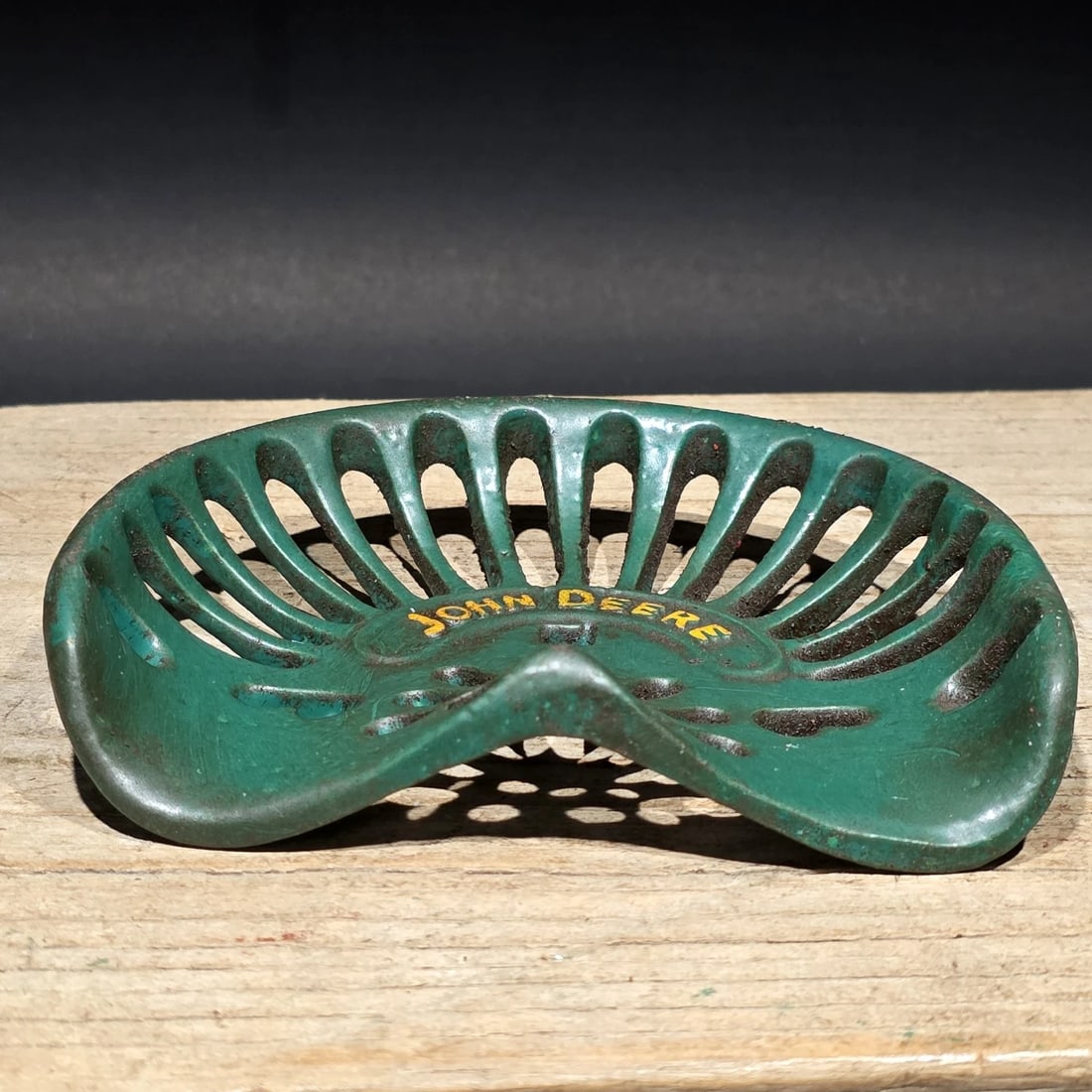5" Cast iron John Deere Miniature Tractor Seat Sample - 6