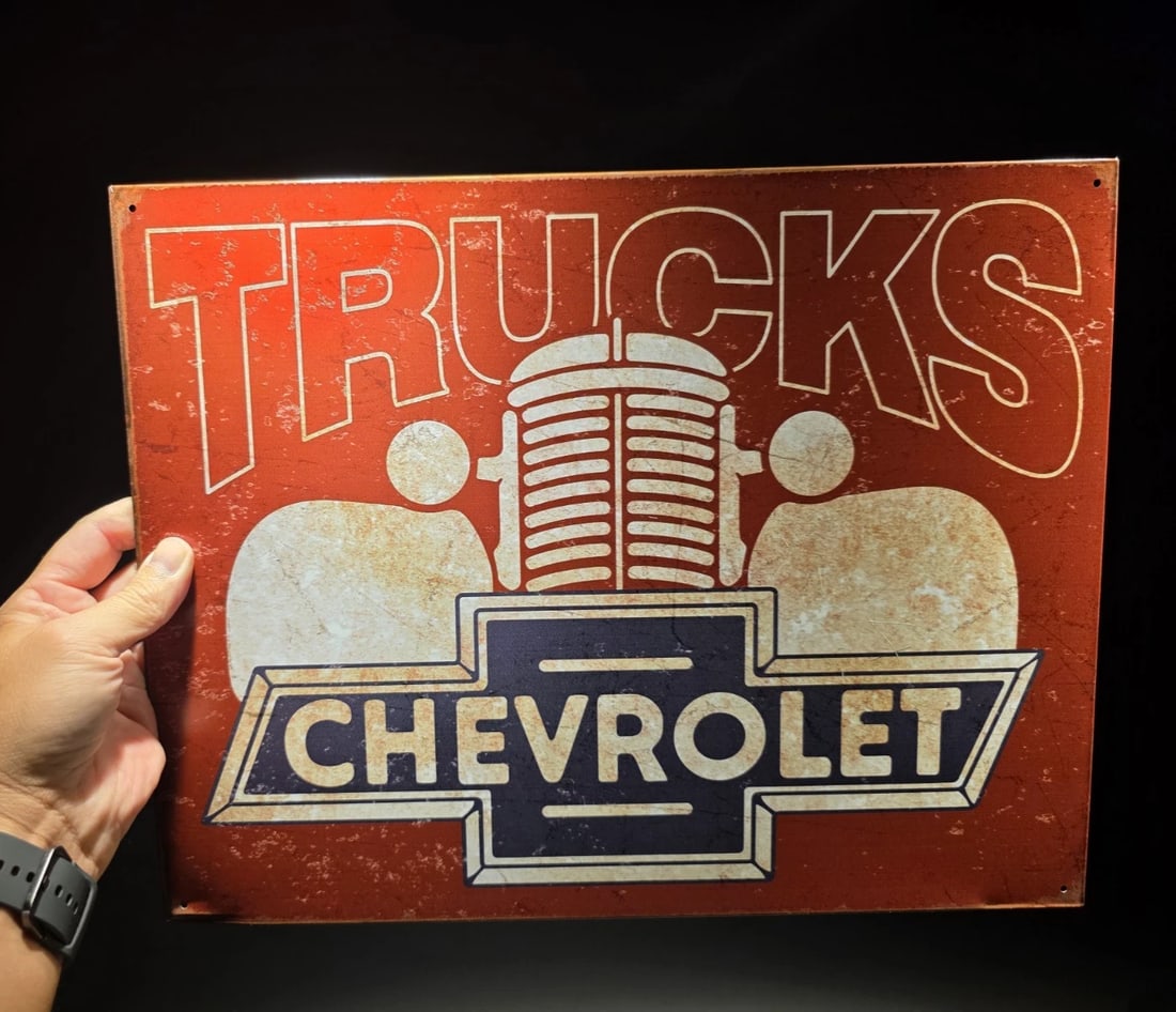 Metal Chevrolet Trucks Sign - 2