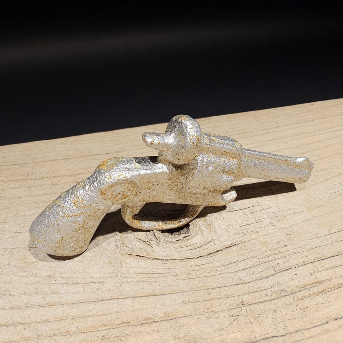 Cast iron folk art Pistol Bottle Opener - 2
