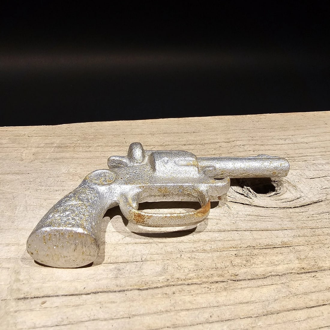 Cast iron folk art Pistol Bottle Opener - 4