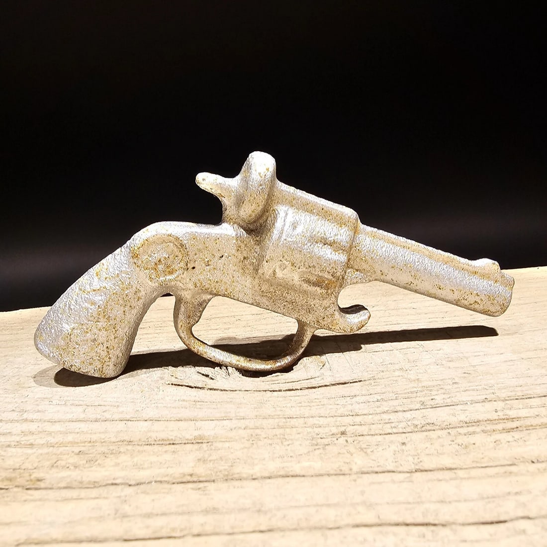 Cast iron folk art Pistol Bottle Opener - 5