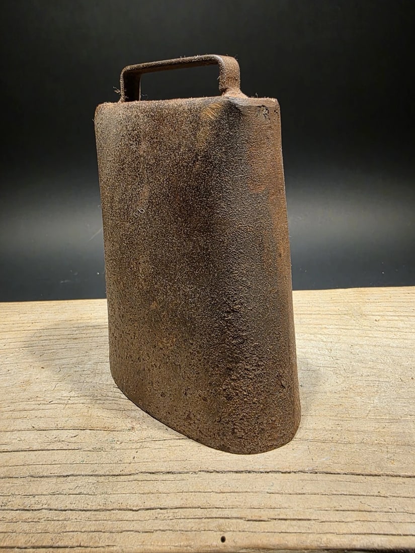 6 3/4" Hand Wrought iron Cow Bell - 3
