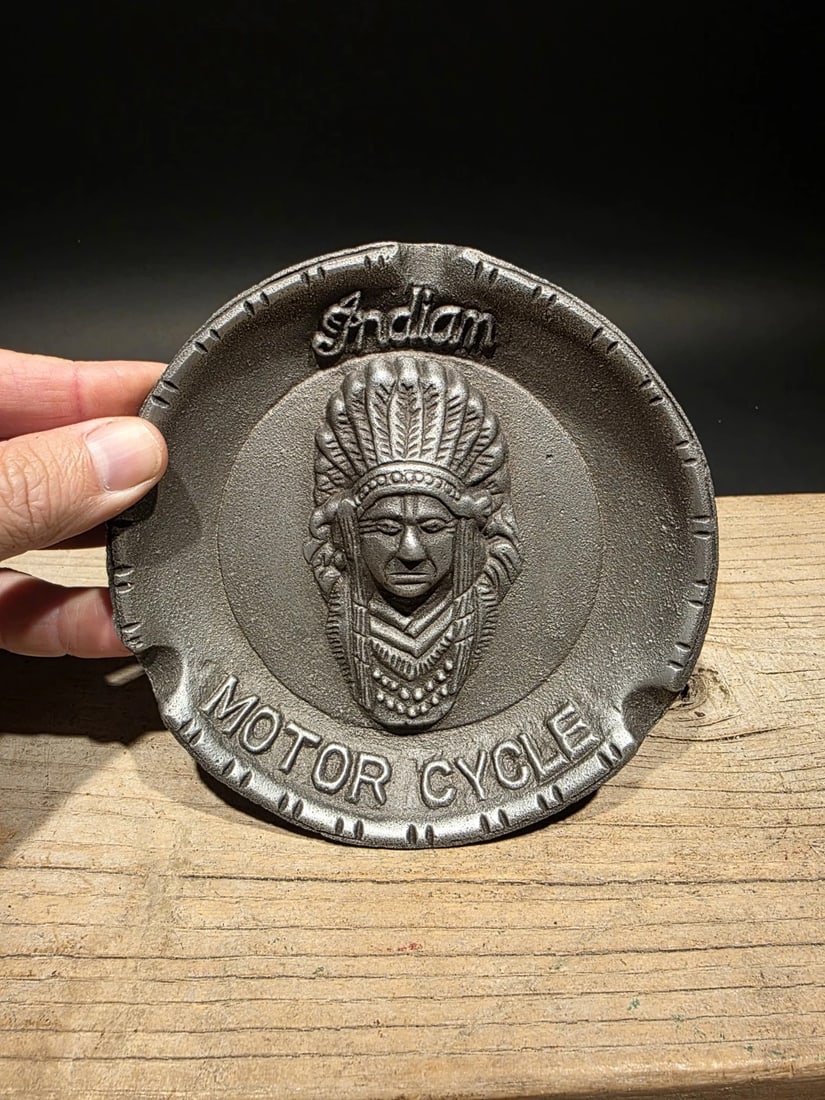 Aluminum indian Motorcycle Ash Tray - 2