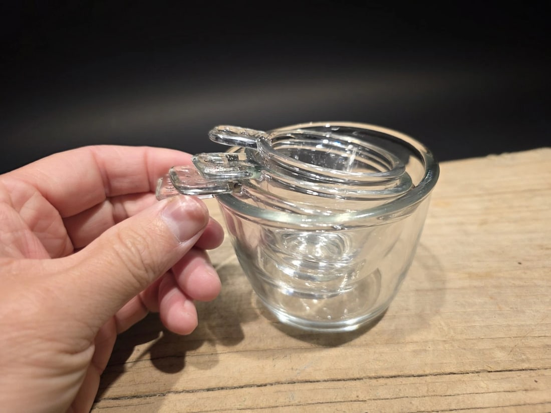 Crystal Clear Depression Glass 4pc Measuring Cup Set - 2