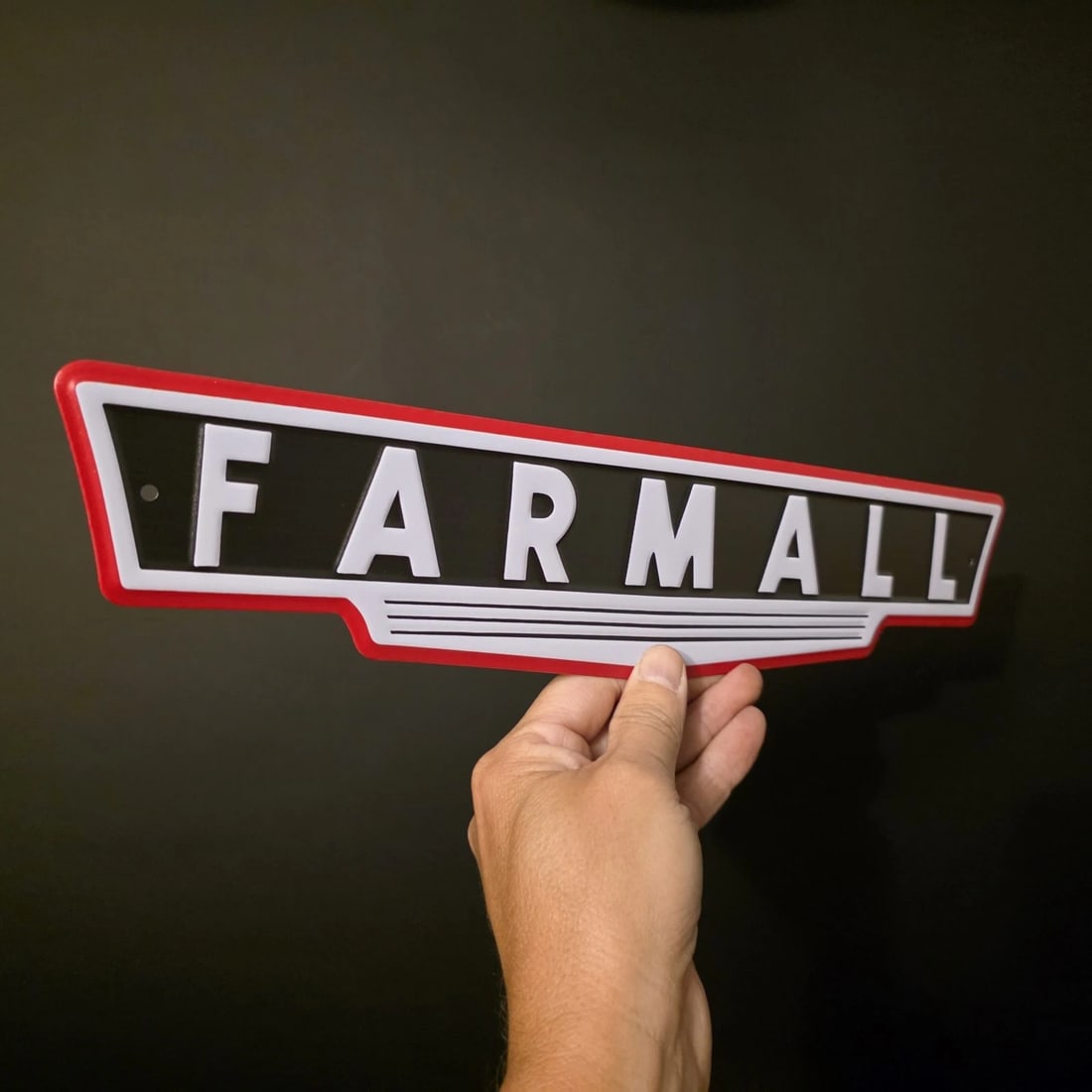 Metal Farmall Tractor Emblem Sign international Harvester Badge - 5