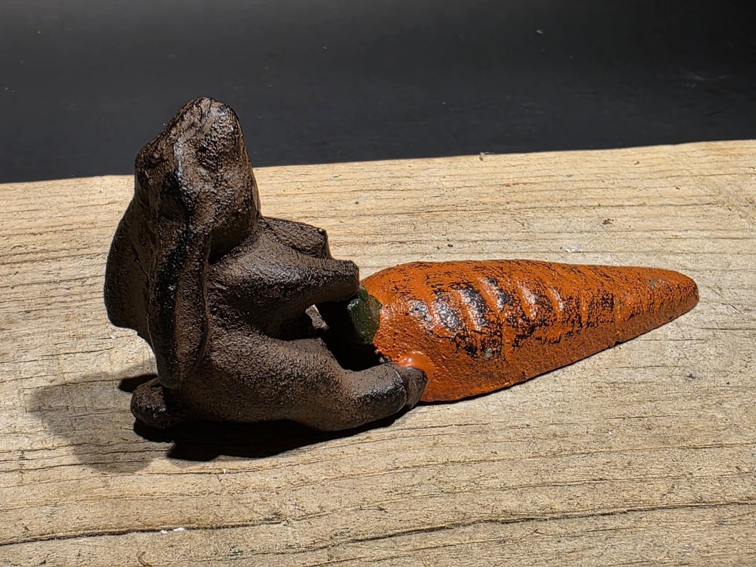 Cast iron Door Stop Rabbit Hare Wedge - 3