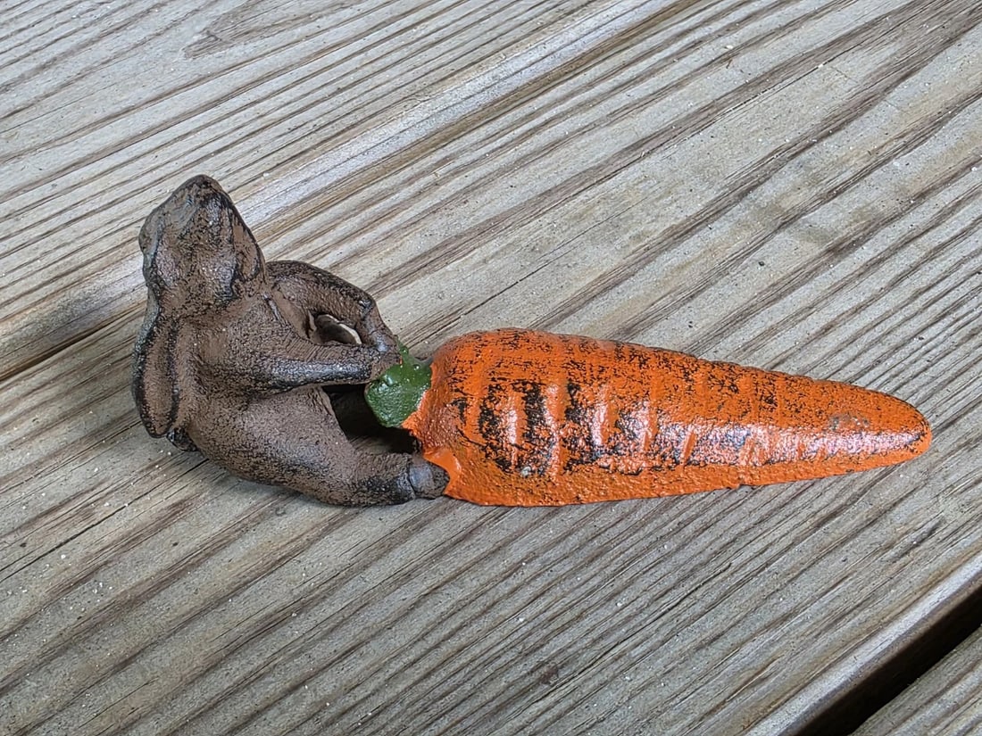 Cast iron Door Stop Rabbit Hare Wedge - 7