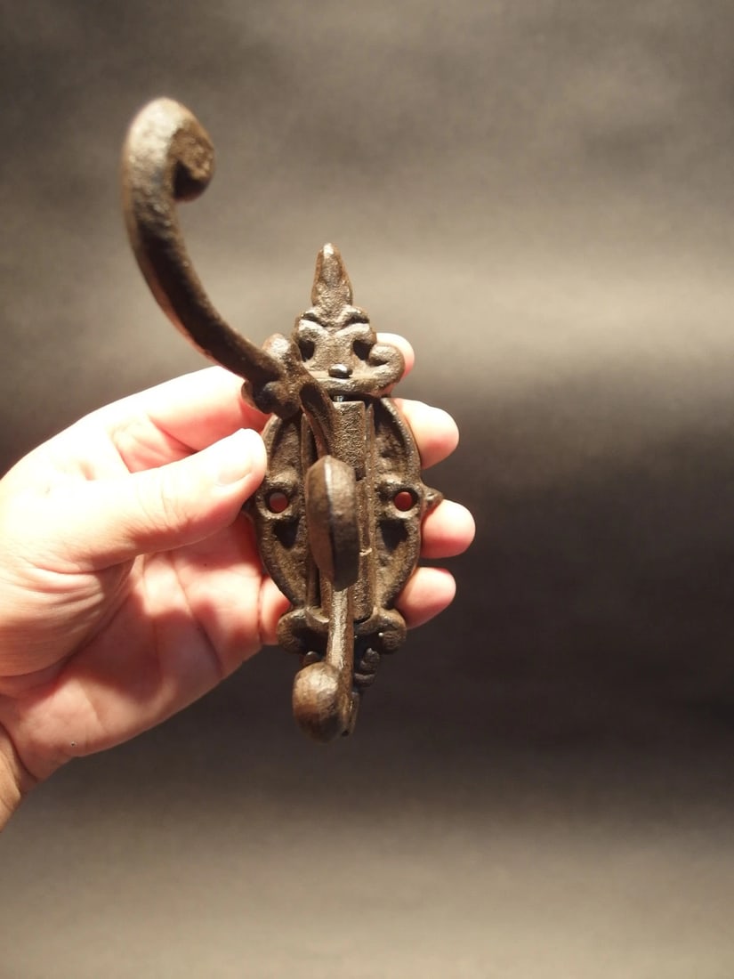 Cast iron Wall Hook Swivel Folding Coat Hanger - 7