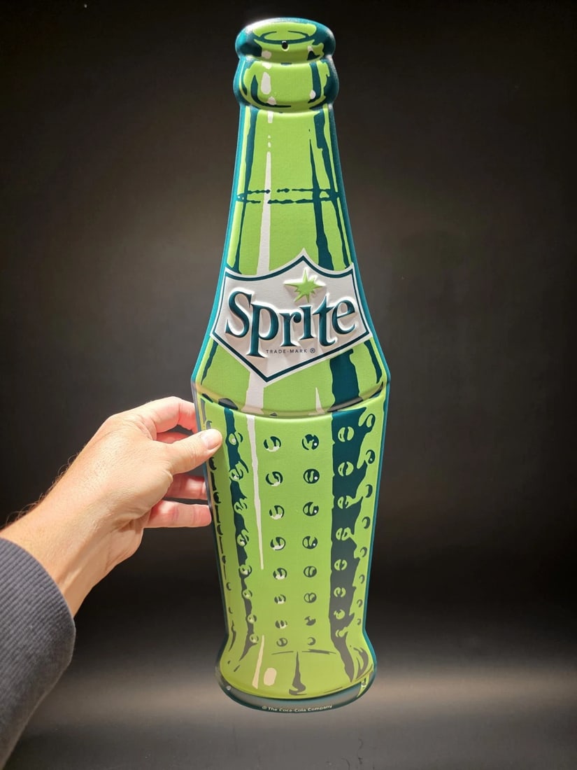 22" Vintage Style Metal Die Sprite Bottle Sign - 2