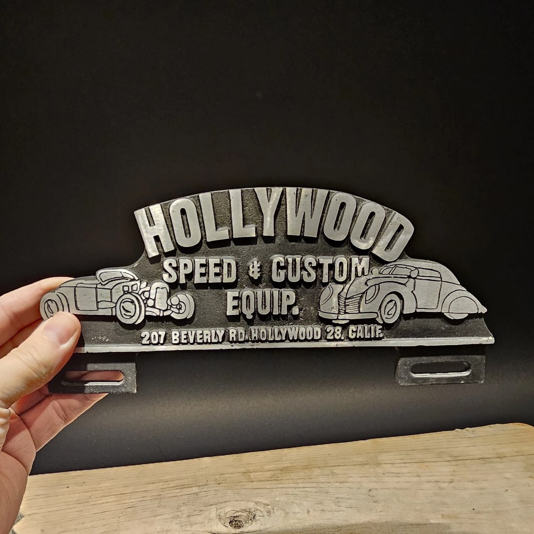 Aluminum Holywood License Plate Fob Topper - 5