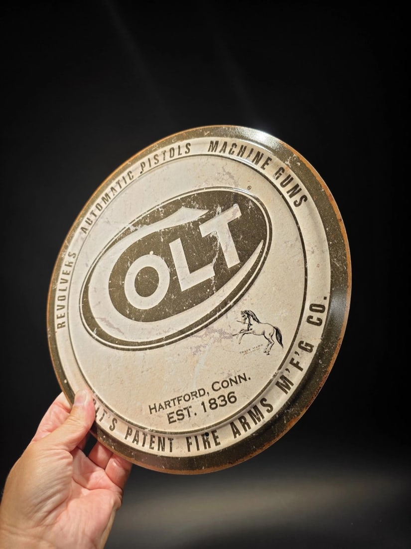11 1/2" Metal Vintage Style Colt Sign - 5