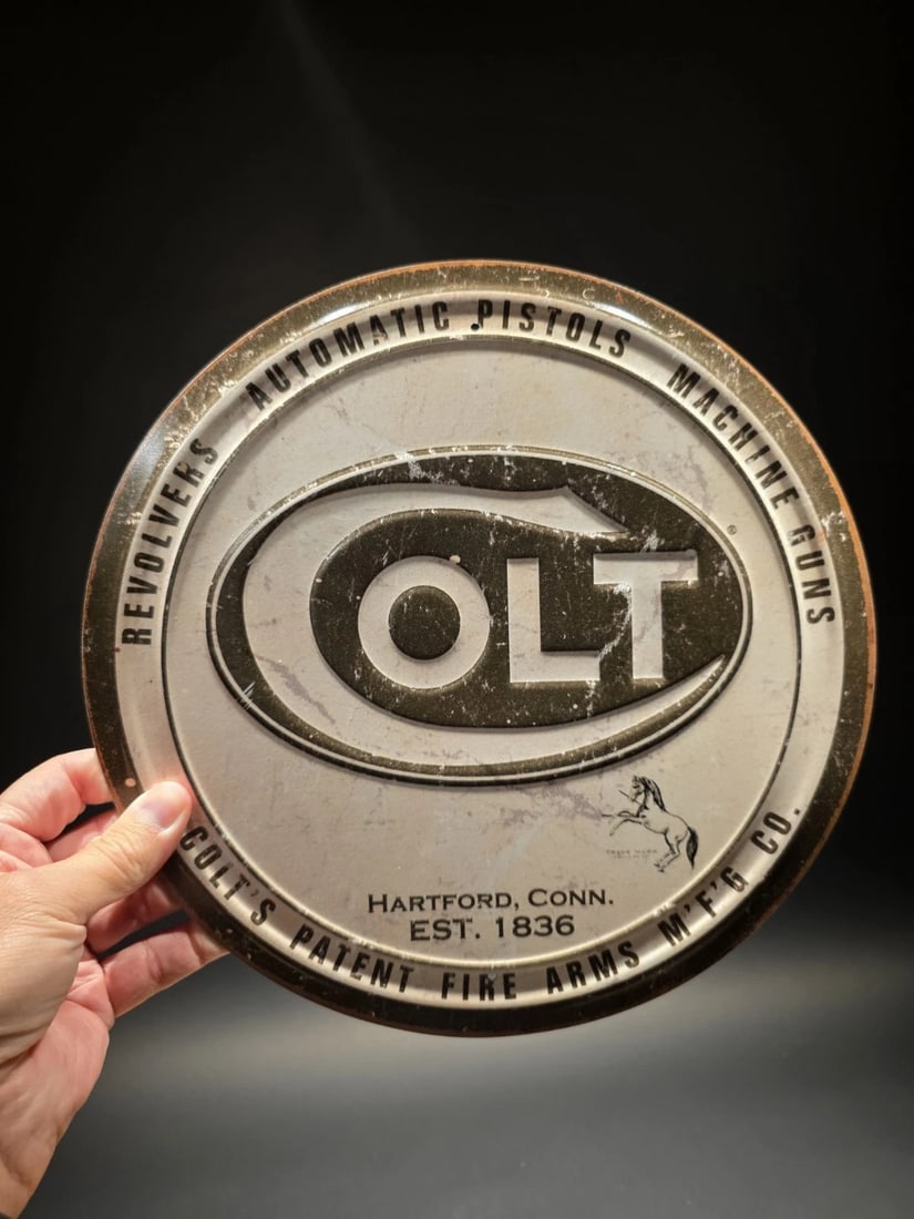 11 1/2" Metal Vintage Style Colt Sign - 6