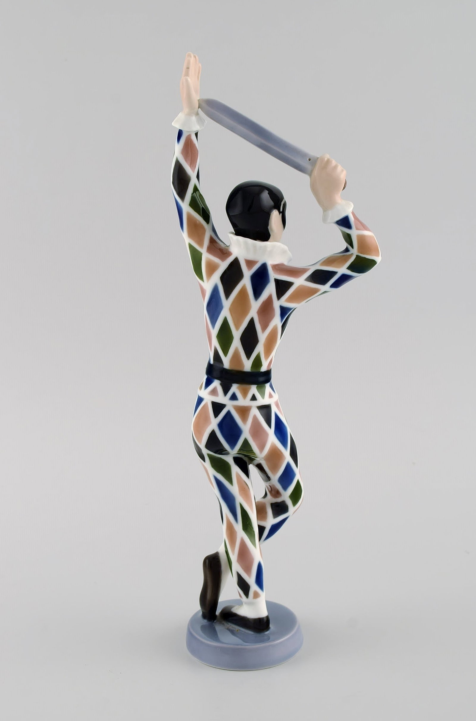 Ebbe Sadolin for Bing & Grondahl. Harlequin porcelain figurine. Model number 2354. 1970s. - 7