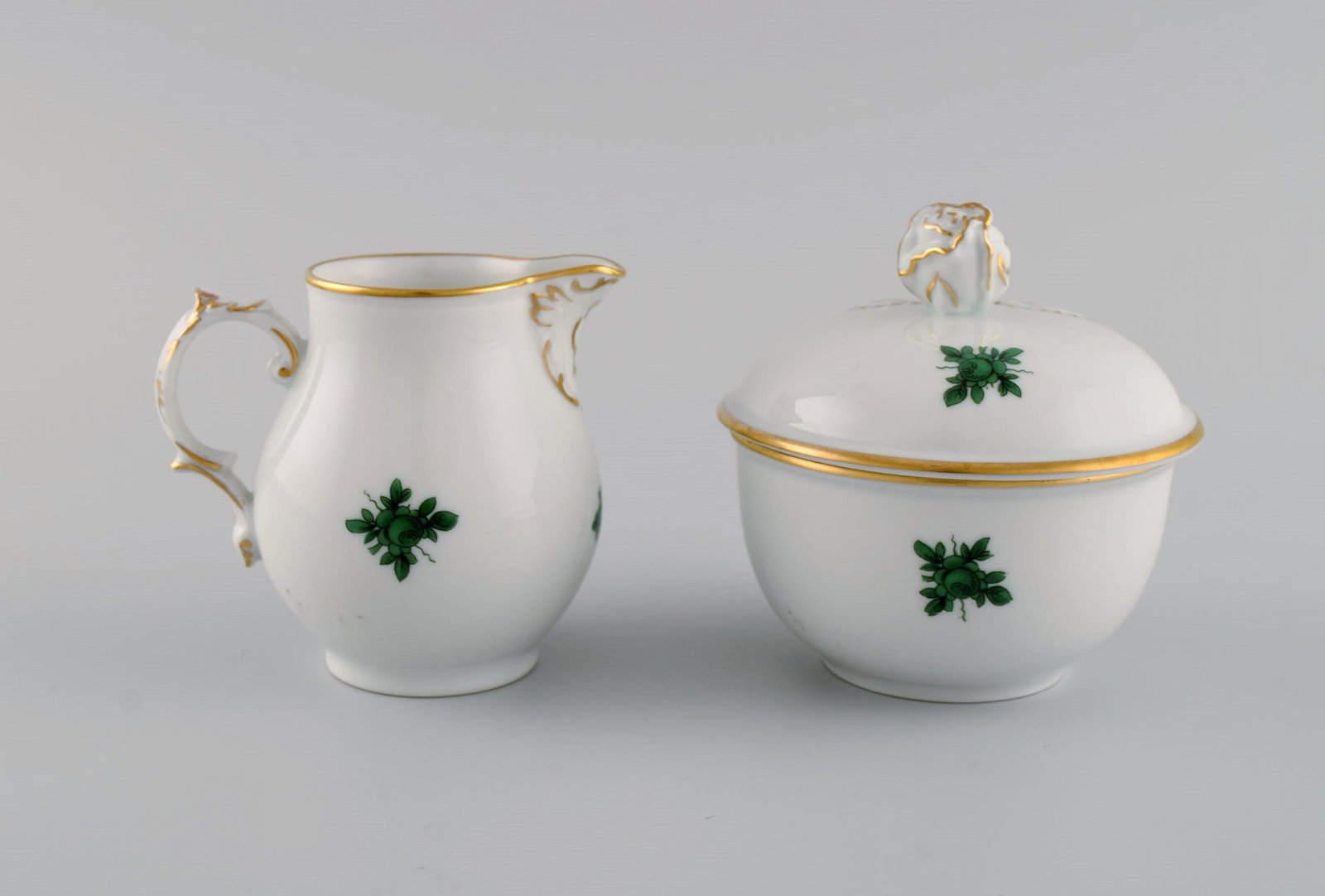 Furstenberg, Germany. Porcelain coffee service for twelve people. Romantic scenes and gold - 7