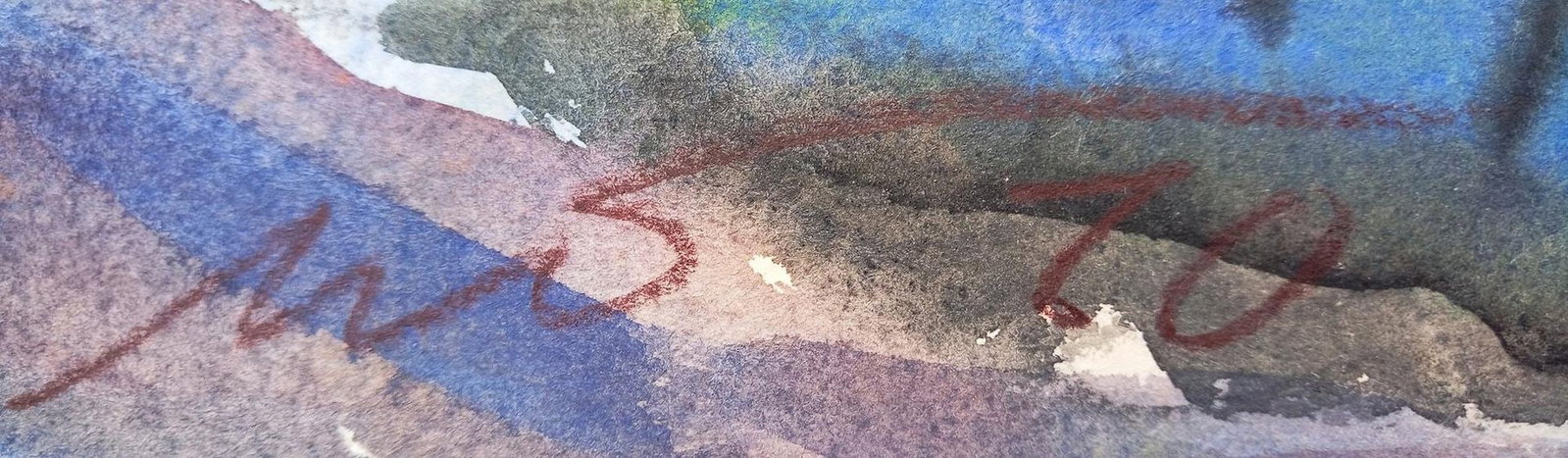 Blank Moses (Ukrainian artist), "Street", watercolor on paper - 2