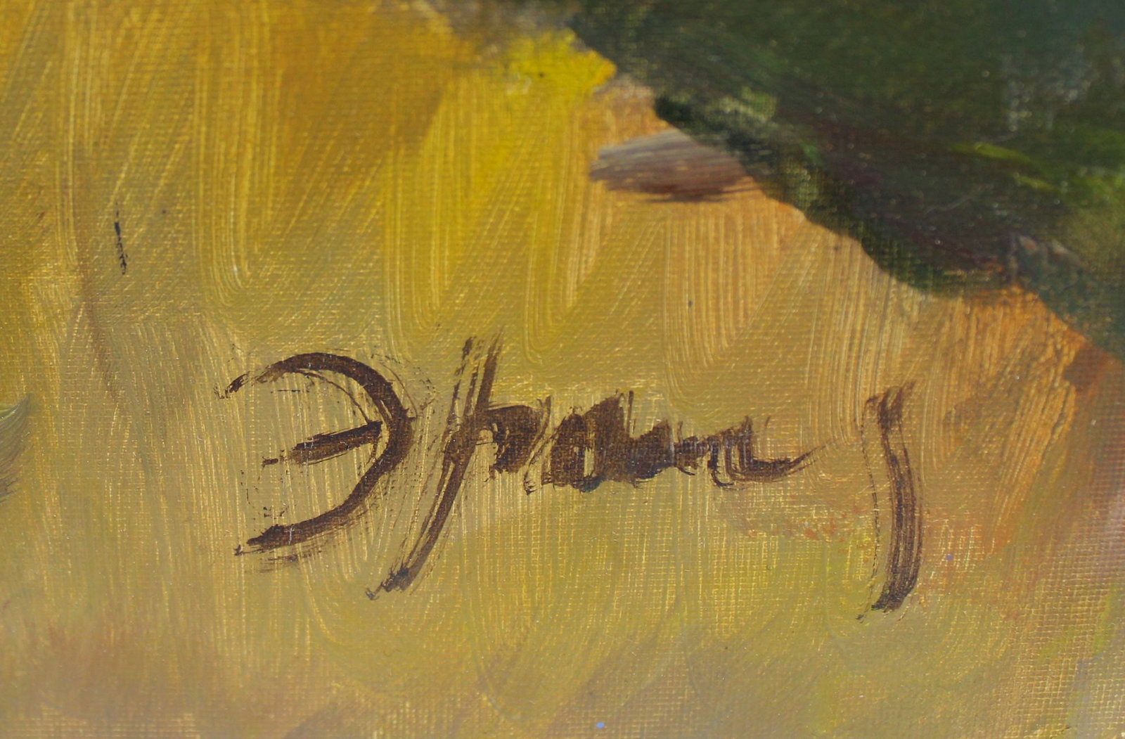 Erlih Volodymyr (Ukrainian artist), "Pines", oil on cardboard - 2