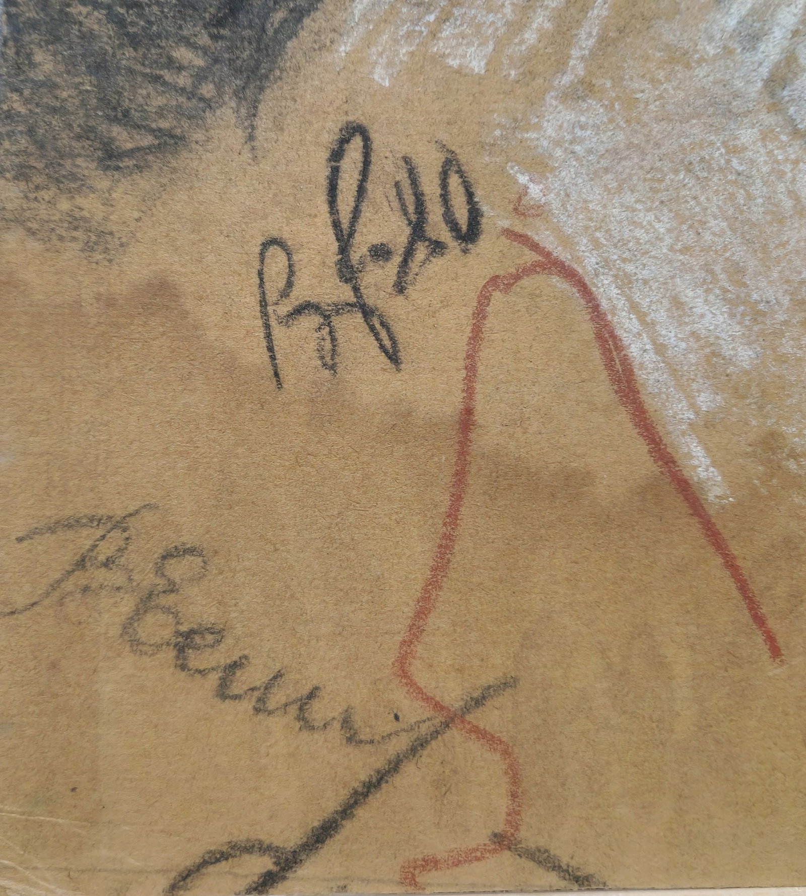 Rudenko Volodymyr (Ukrainian artist), "Portrait of the actress", mixed technique on cardboard - 2