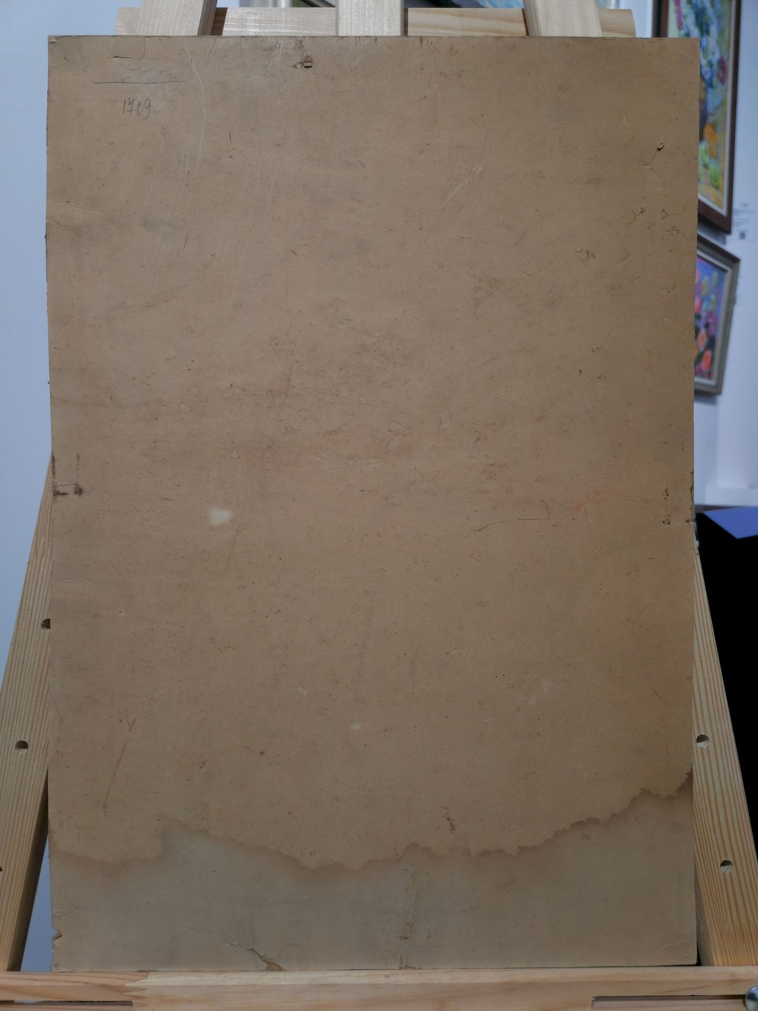 Rudenko Volodymyr (Ukrainian artist), "Portrait of the actress", mixed technique on cardboard - 4