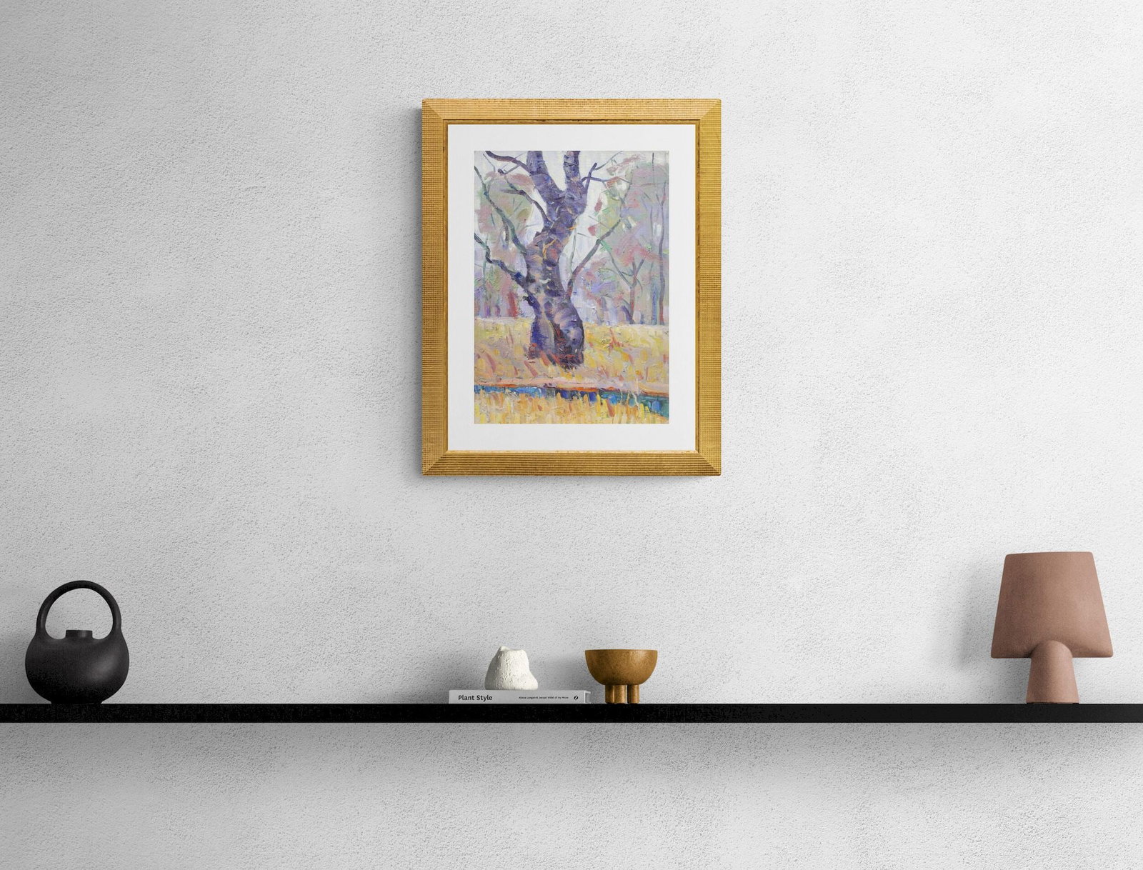 Tyukha Ivan (Ukrainian artist), "Tree", oil on cardboard - 3