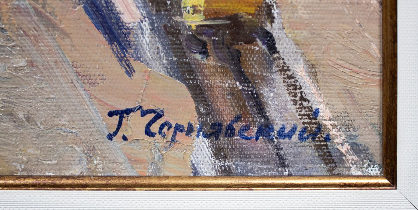 Chernyavsky Georgiy (Ukrainian artist), "At the pier in the port of Odessa", oil on canvas - 2