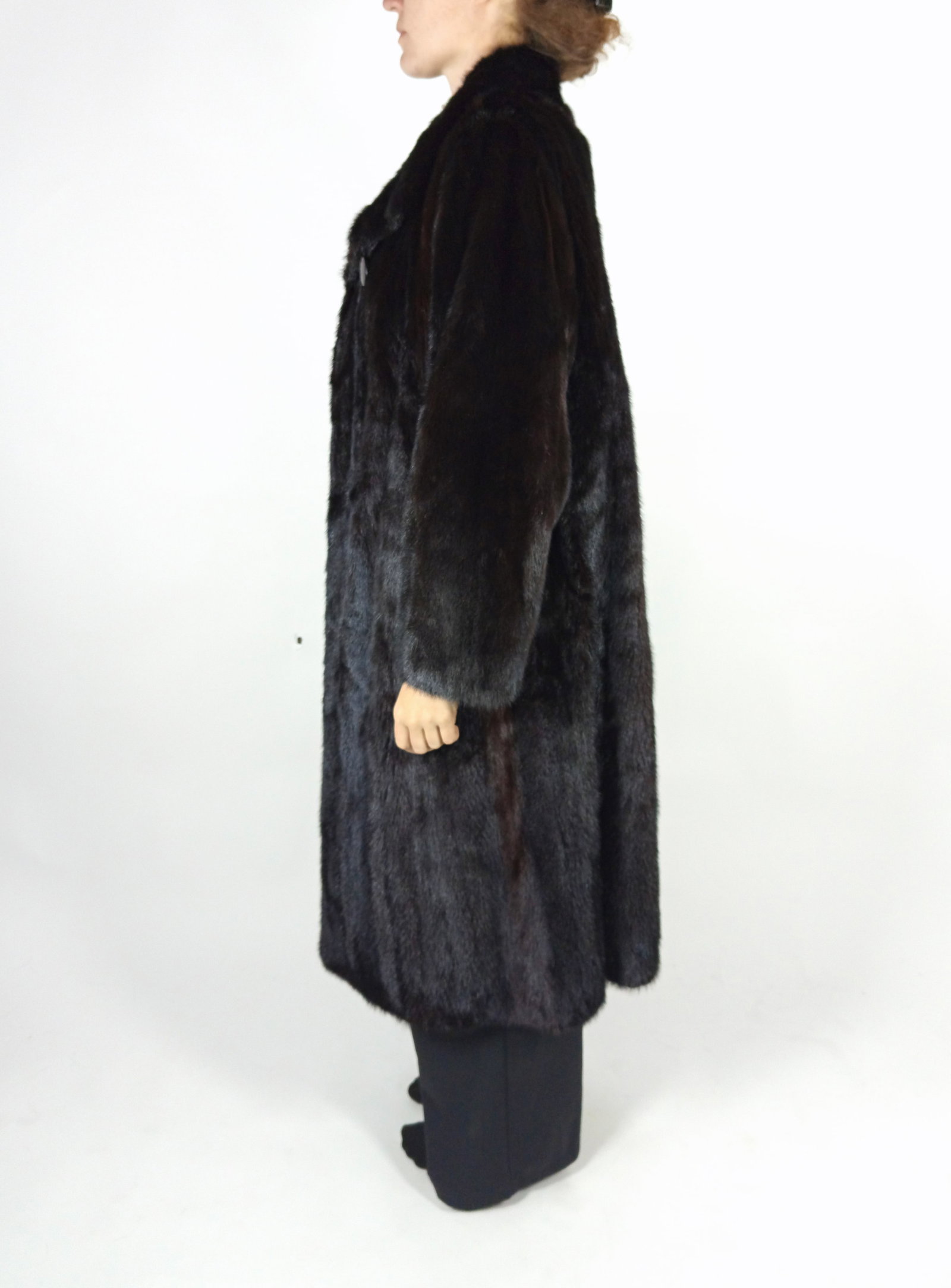 MAHOGANY MINK FUR COAT EU: L ; US: 16 - 3