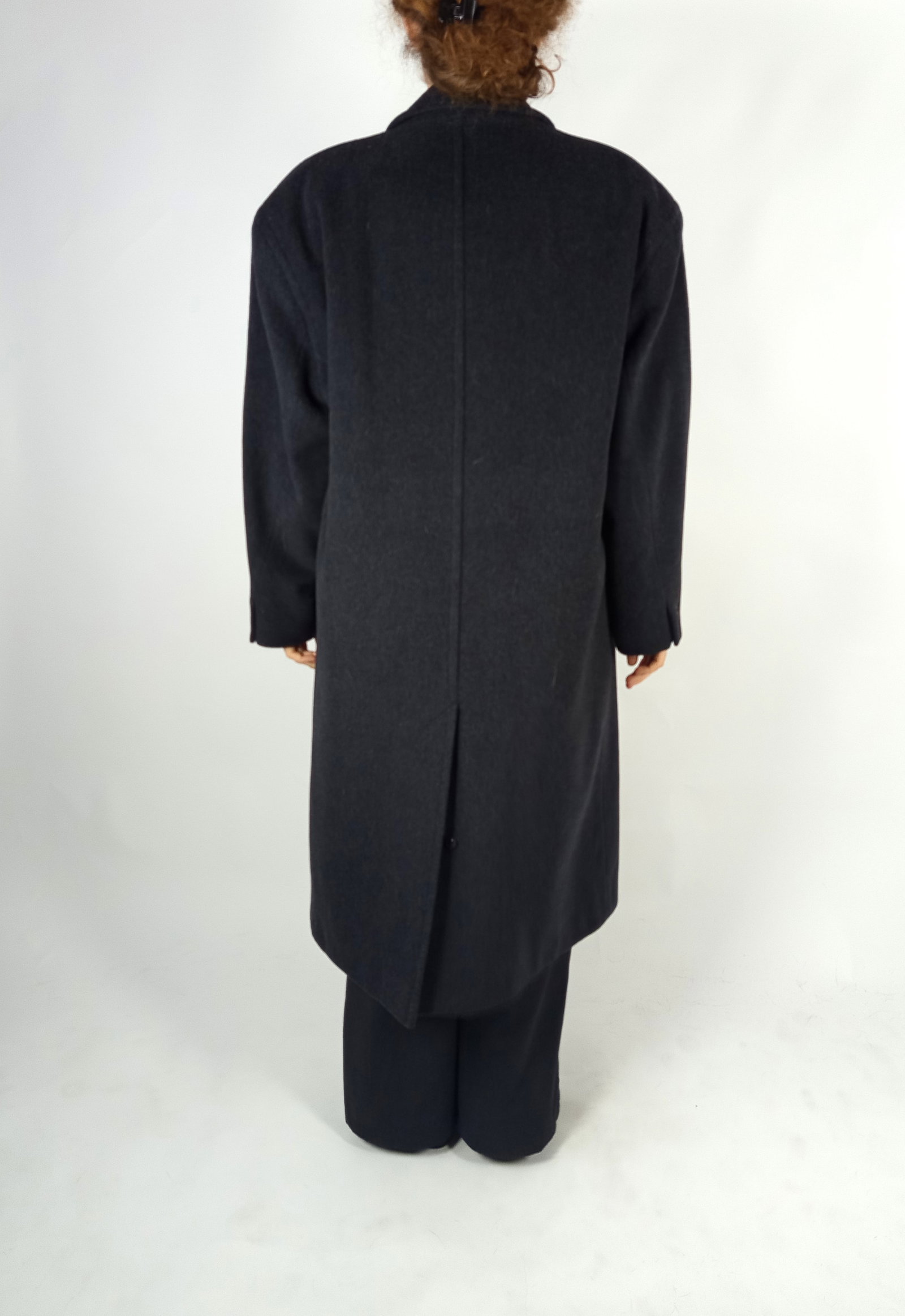 WOOL & CHASHMERE MENS COAT FUR INLAIR EU: XL ; US: 20 - 4