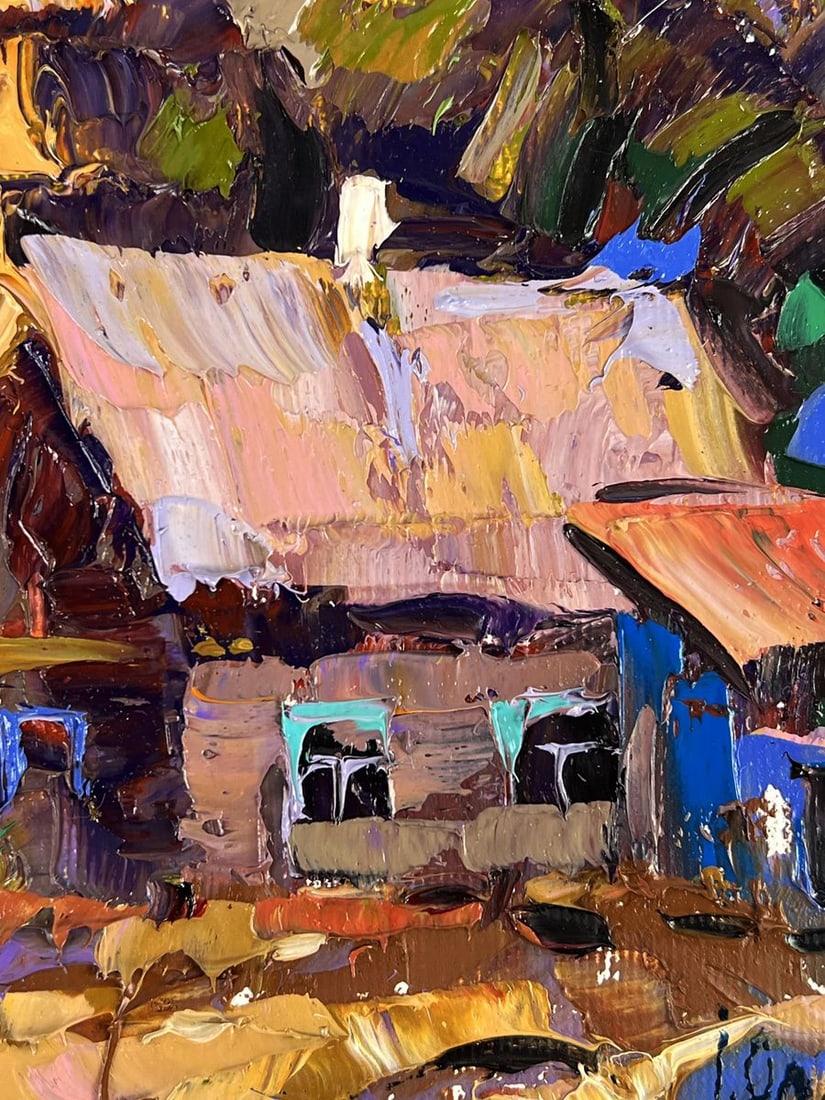 Oil painting Evening in the Village Oleksiy Ivanyuk - 3