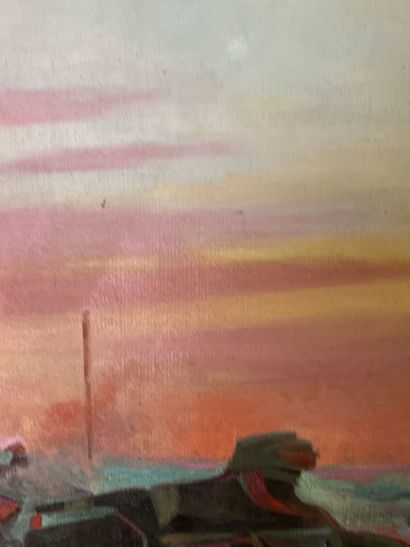 Oil painting Consequences of the Great Battle Unknown Artist - 5