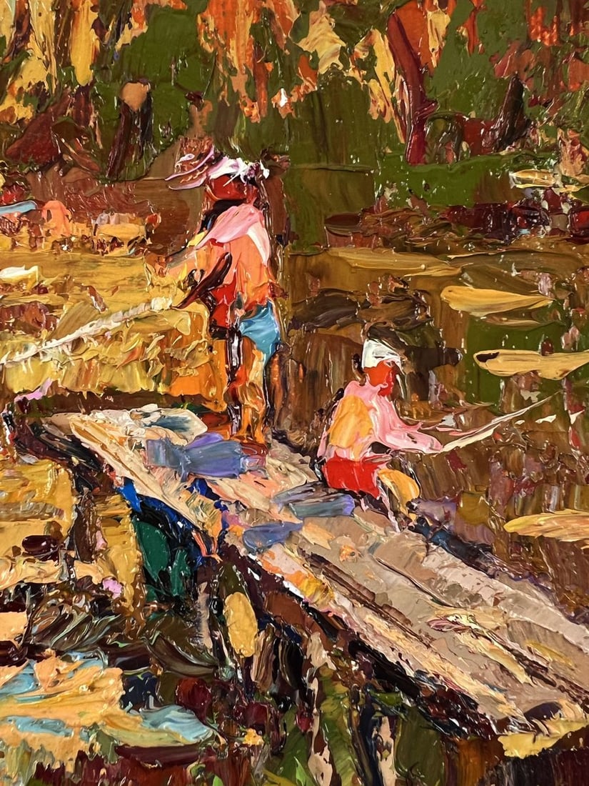 Oil painting A Warm Evening of Two Fishermen Oleksiy Ivanyuk (1 of 10)