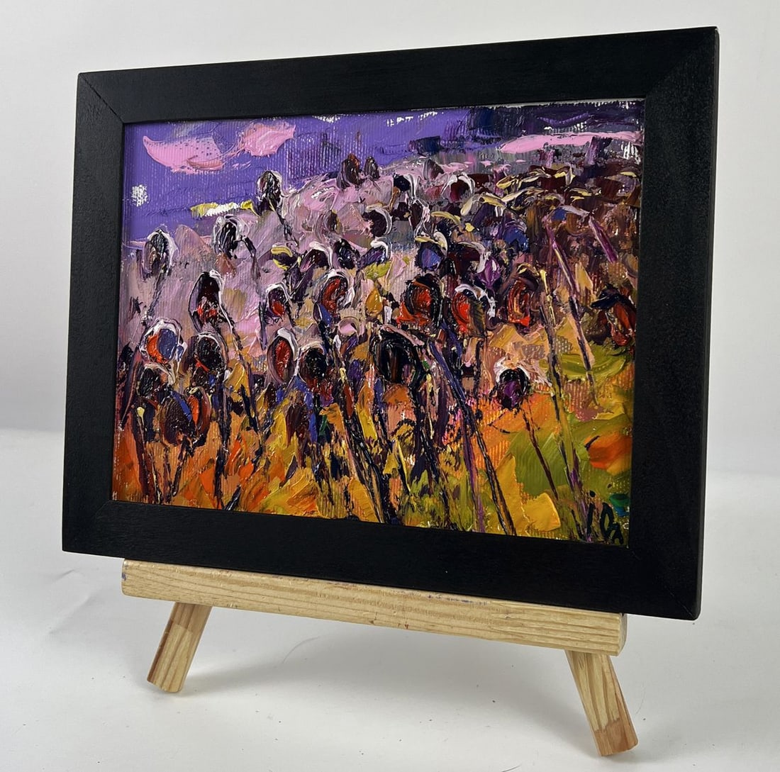 Oil painting Evening Among the Fields Oleksiy Ivanyuk - 4