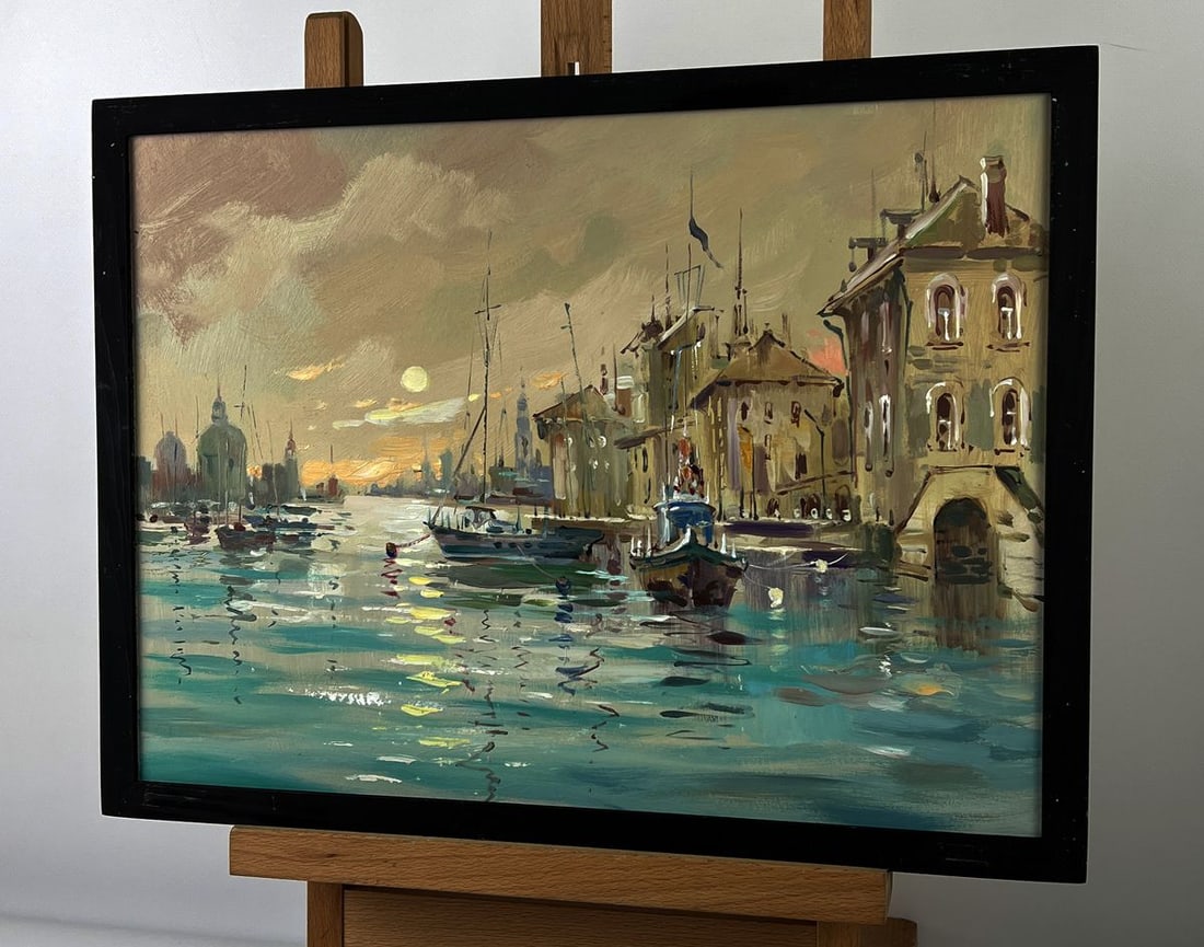 Oil painting Venice at sunset Yuriy Suprunchuk - 4
