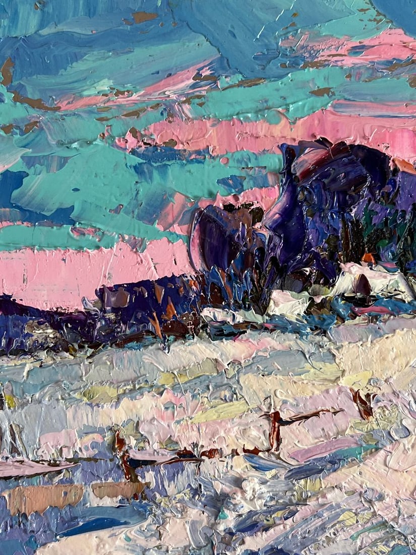 Oil painting Winter Silence Oksana Ivanyuk - 3