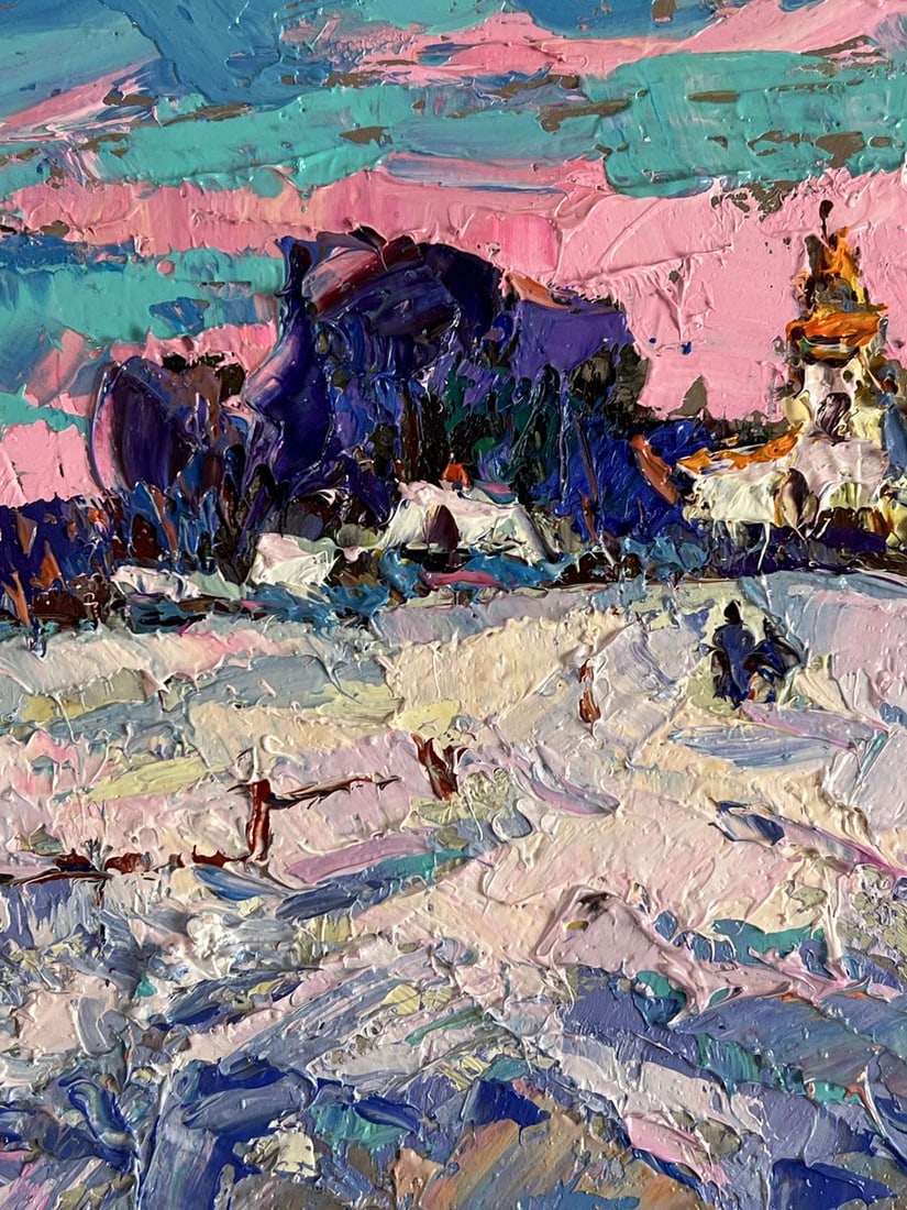Oil painting Winter Silence Oksana Ivanyuk - 5