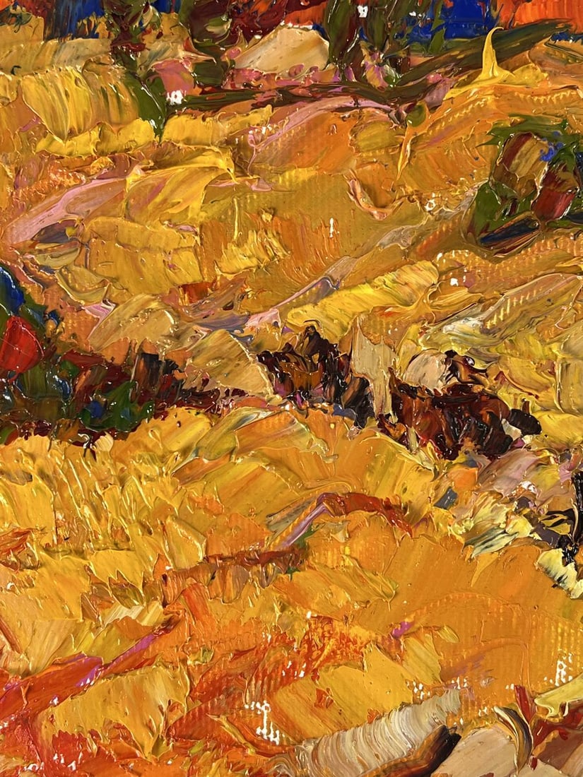 Oil painting Crimson sunset over the field Oleksiy Ivanyuk - 6